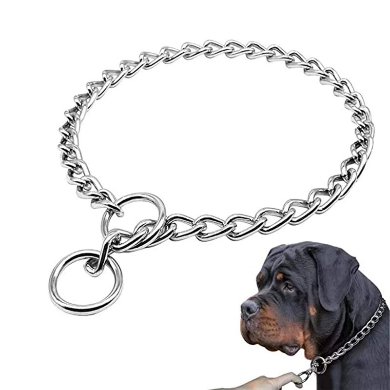 GENERICO - Cadena Collar de Ahorque para Entrenar Perros GRANDE.