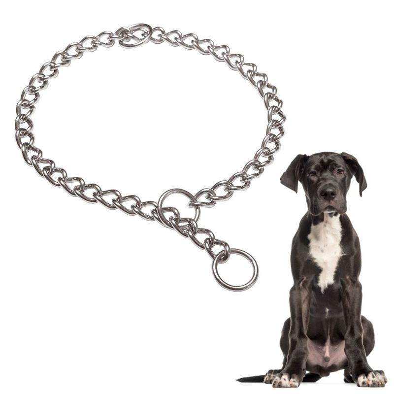 GENERICO - Cadena Collar de Ahorque para Entrenar Perros PEQUEÑO