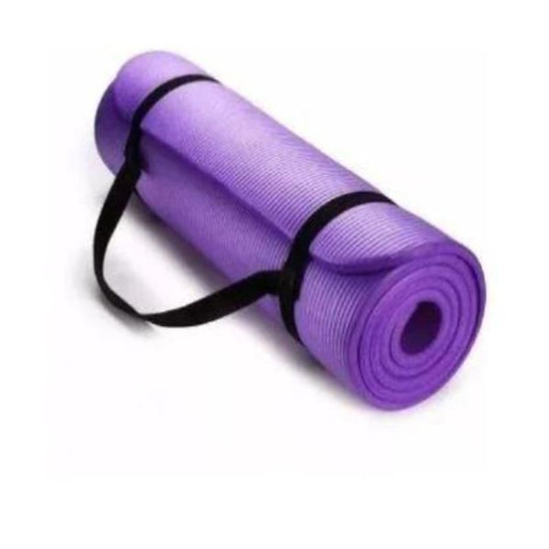GENERICO - Mat yoga 15 mm con sujetador-morado