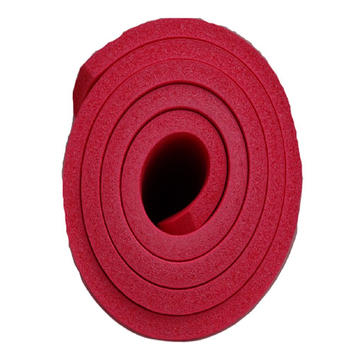 GENERICO - Mat yoga 15 mm con sujetador-rojo