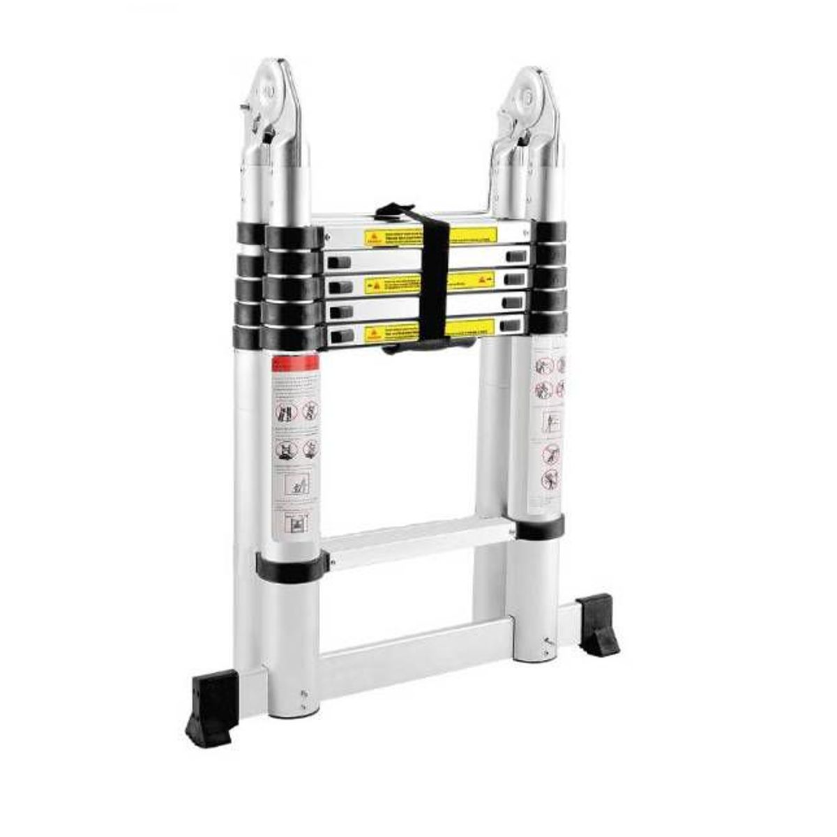 GENERICO - Escalera retractril Aluminio multiproposito 2 En 1 , 1.6m+1.6m , 150kg