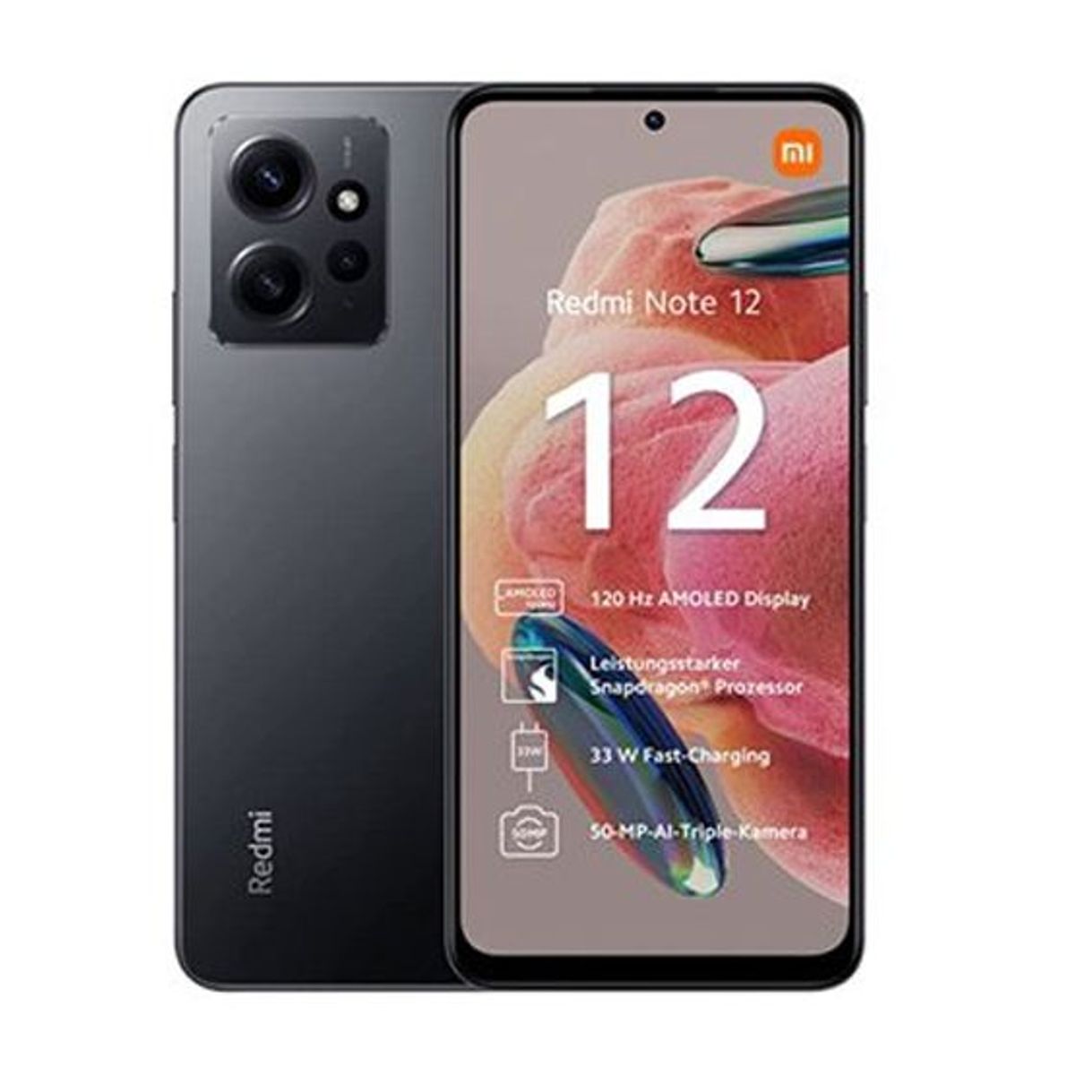 XIAOMI - Xiaomi Redmi Note 12 128GB 4GB Ram - Negro