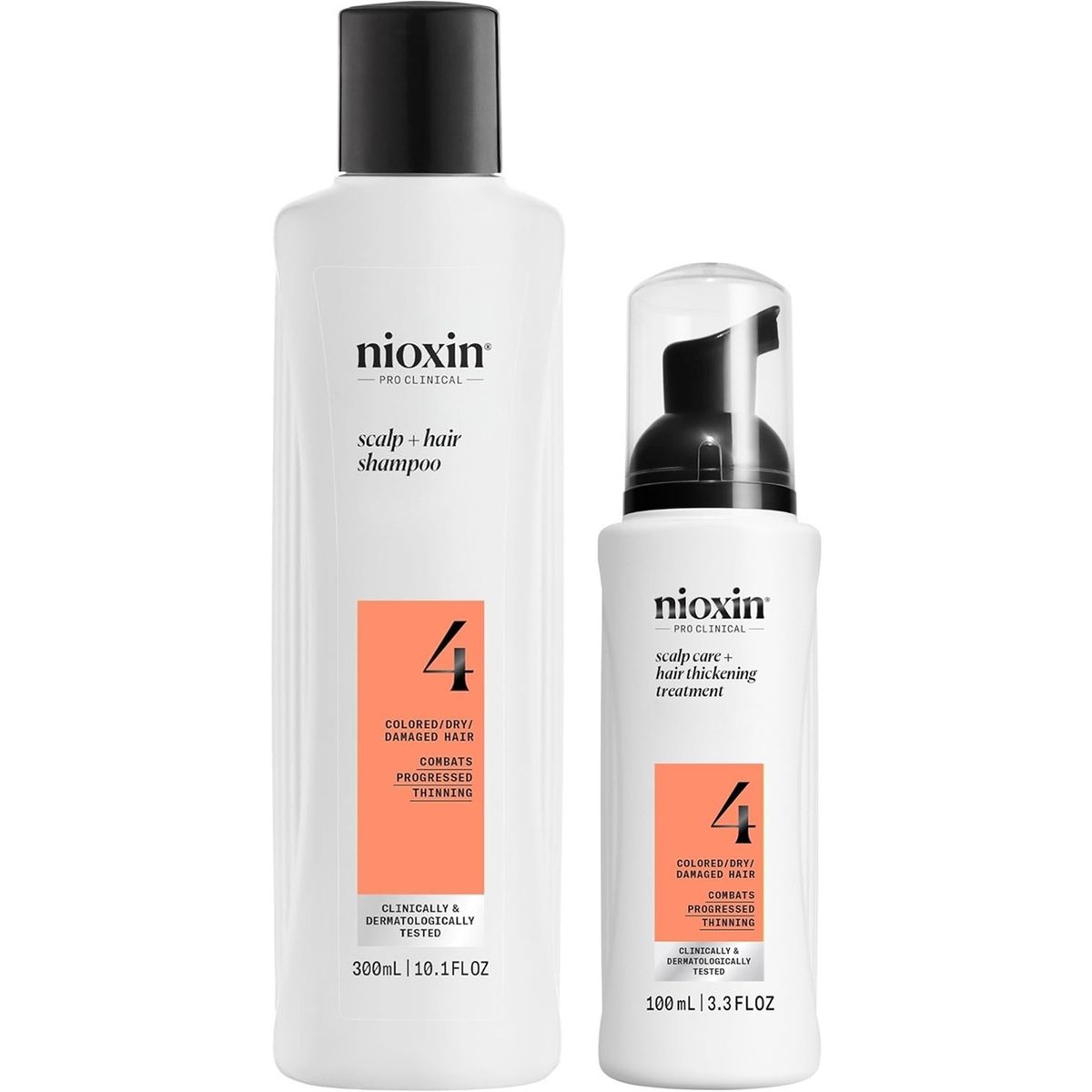 NIOXIN - Nioxin-4 Shampoo Densificador + Espuma Capilar para Cabello Teñido