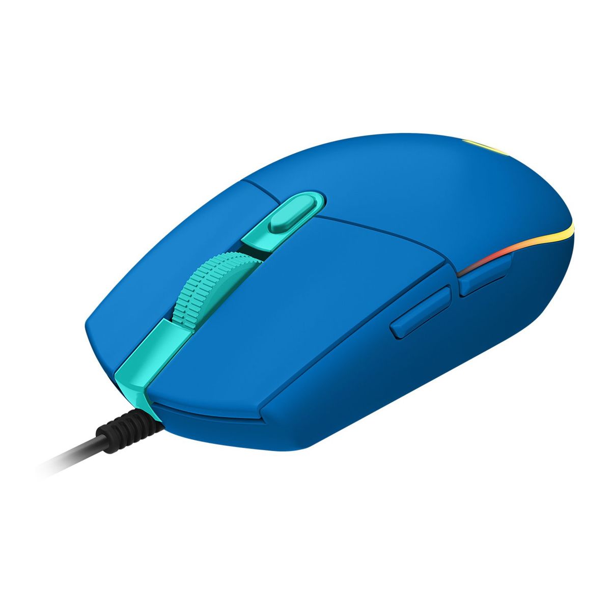 LOGITECH - MOUSE LOGITECH G203 LIGHTSYNC OPTICAL 8000 DPI RGB BLUE (910-005792)