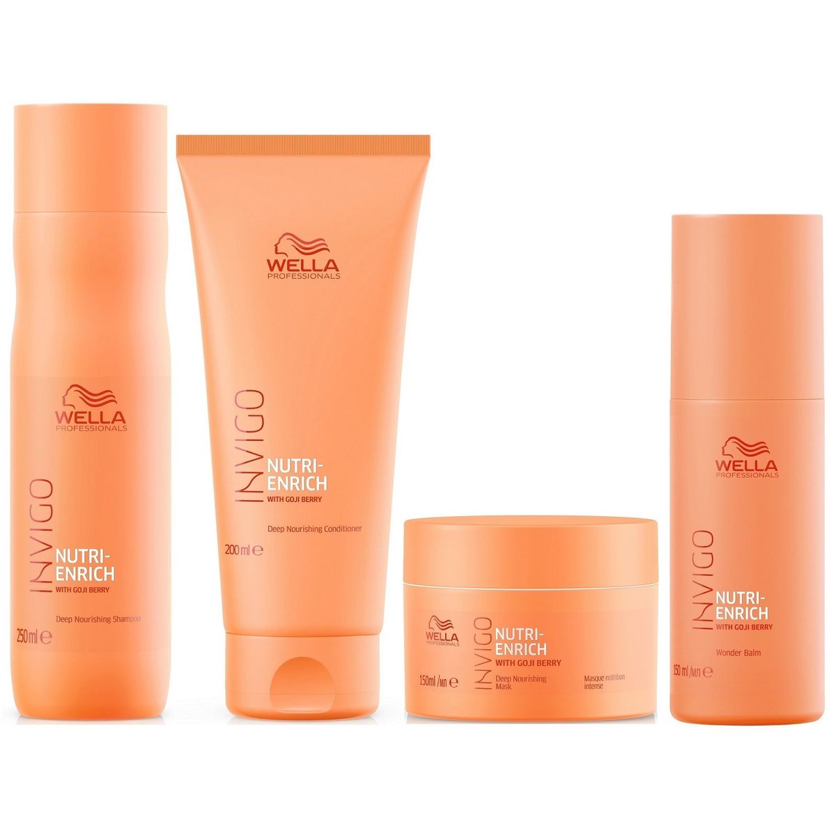WELLA - Shampoo + Conditioner + Mascarilla + Bálsamo Wella Invigo Nutri Enrich