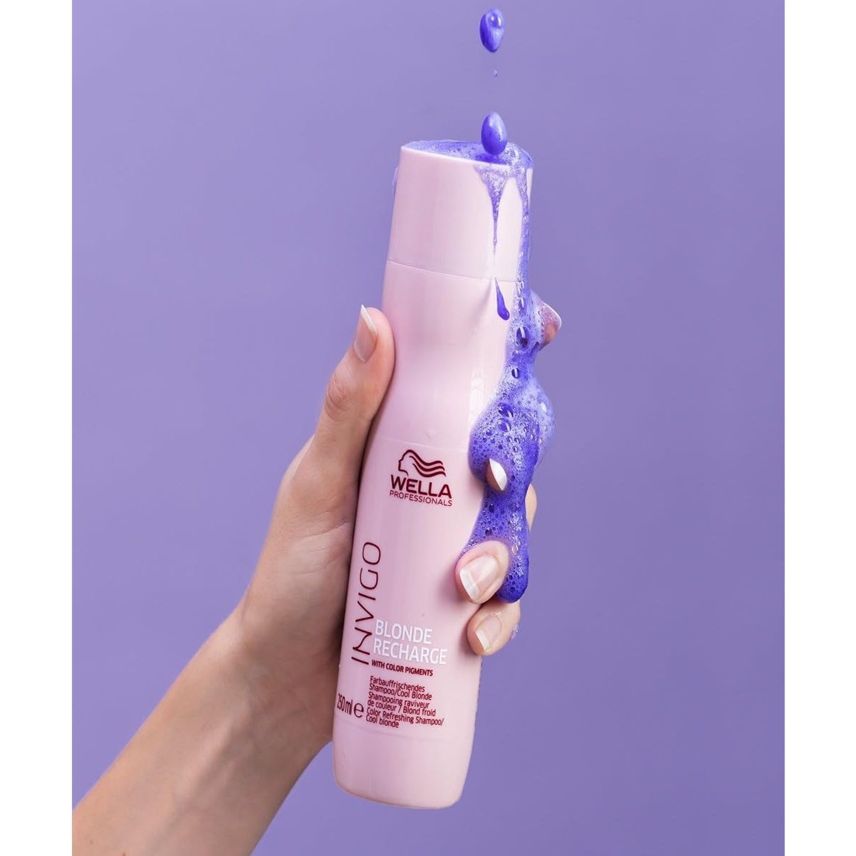 WELLA - Shampoo 250ml  Acondicionador 200ml Wella Invigo Blonde Recharge