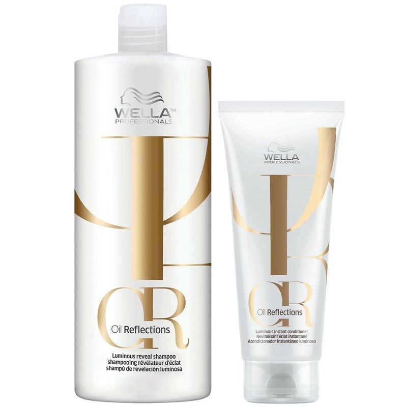 WELLA - Shampoo 1000ml + Acondicionador 200ml Wella Oil Reflections