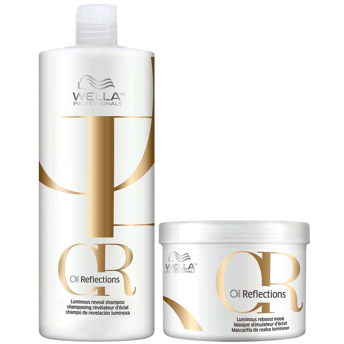 WELLA - Shampoo 1000ml + Mascarilla 500ml Wella Oil Reflections