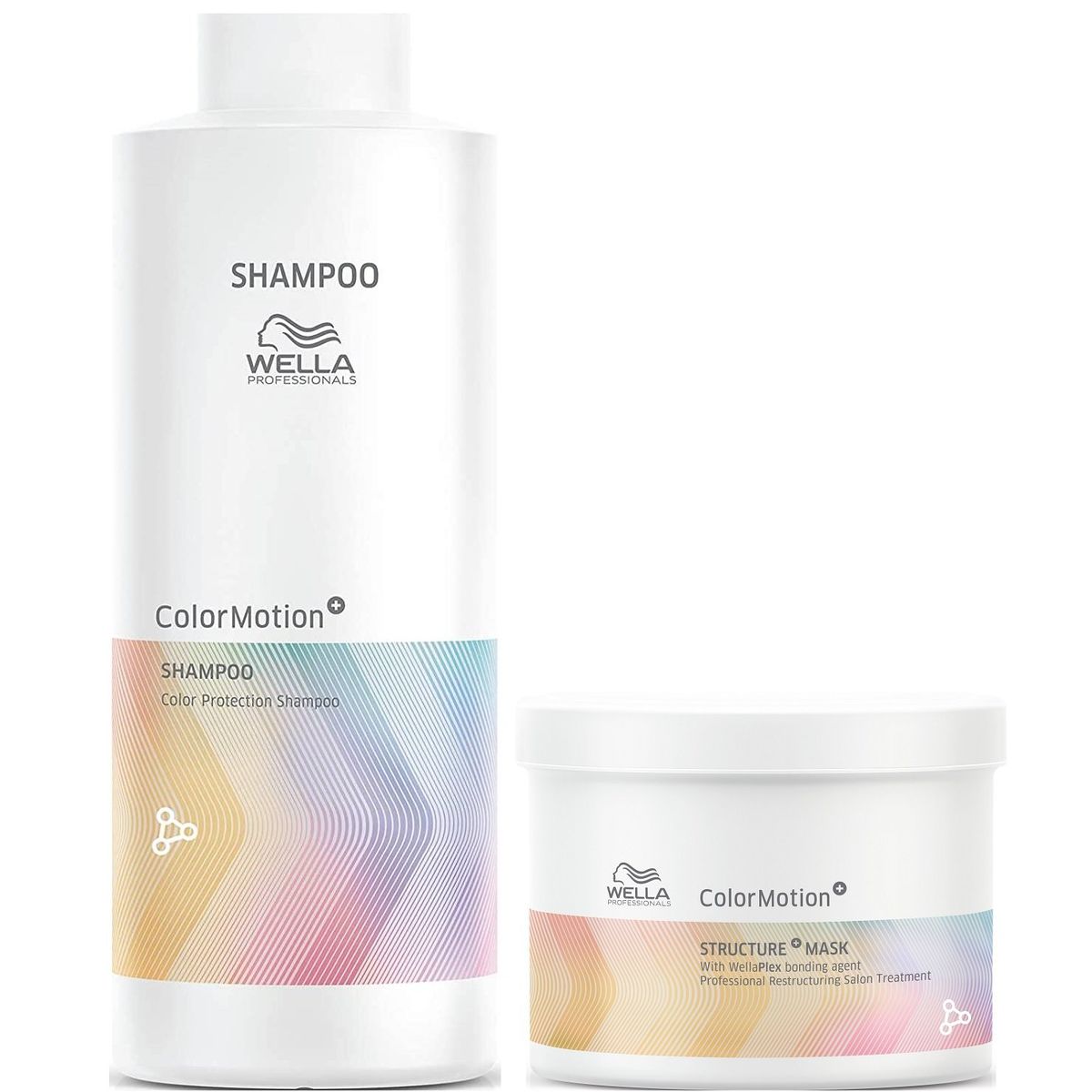 WELLA - Shampoo para Cabello Teñido 1000ml + Mascarilla Wella Color Motion