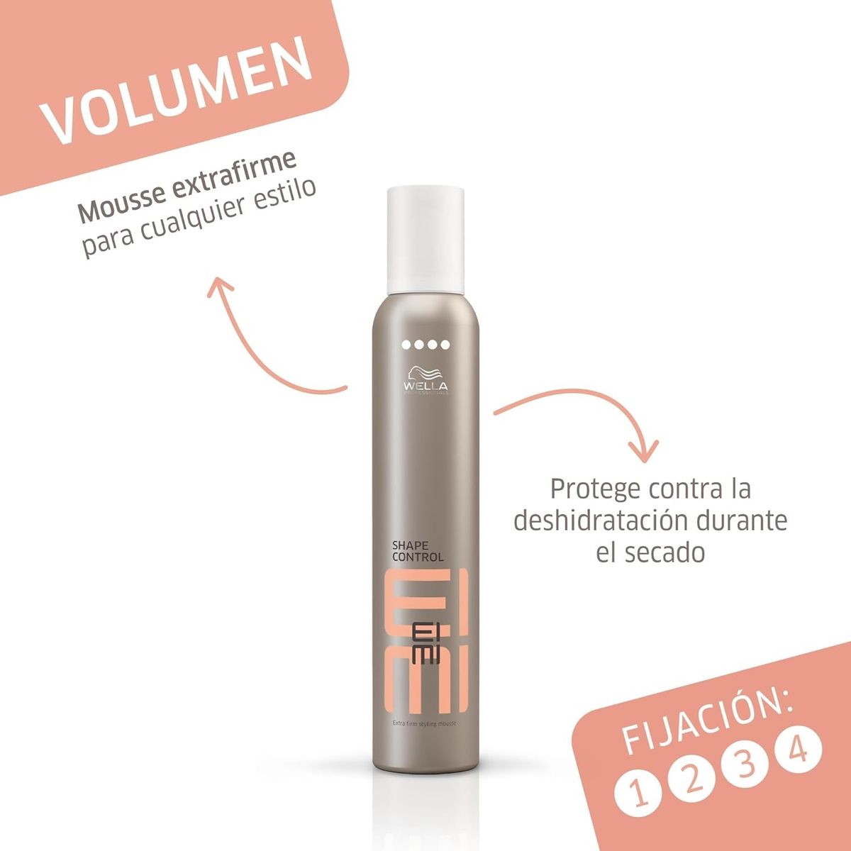WELLA - Espuma Fijadora Extra Fuerte Shape Control Wella Eimi 300ml