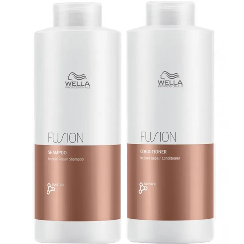 WELLA - Shampoo Reparador 1000ml + Acondicionador 1000ml Wella Fusion