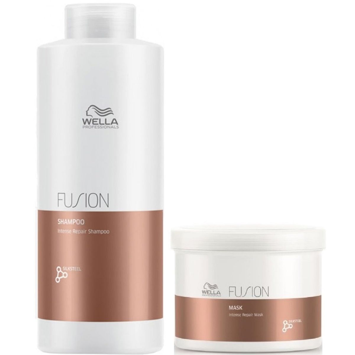 WELLA - Shampoo Reparador 1000ml + Mascarilla 500ml Wella Fusion