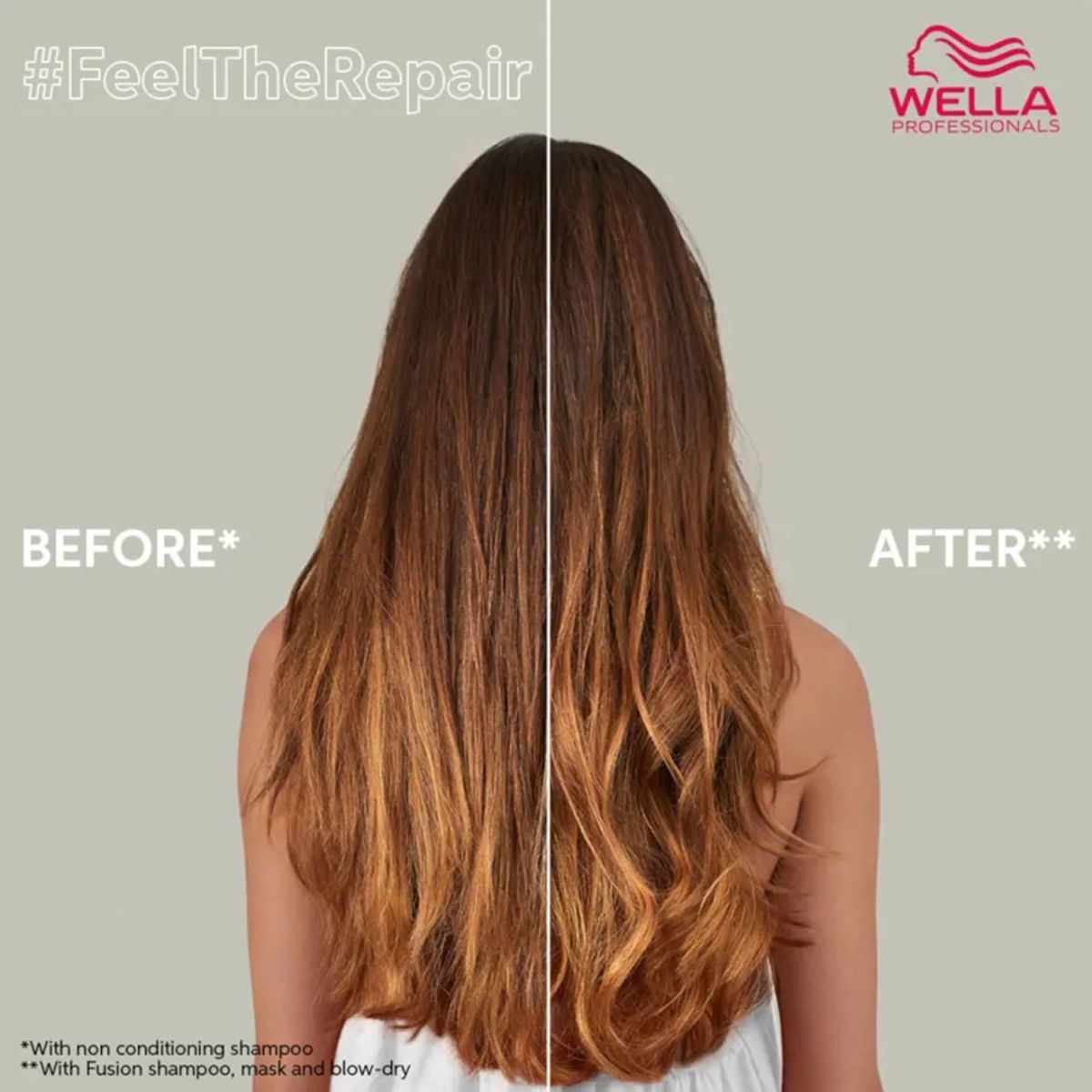 WELLA - Shampoo Reparador + Acondicionador + Mascarilla 500ml Wella Fusion