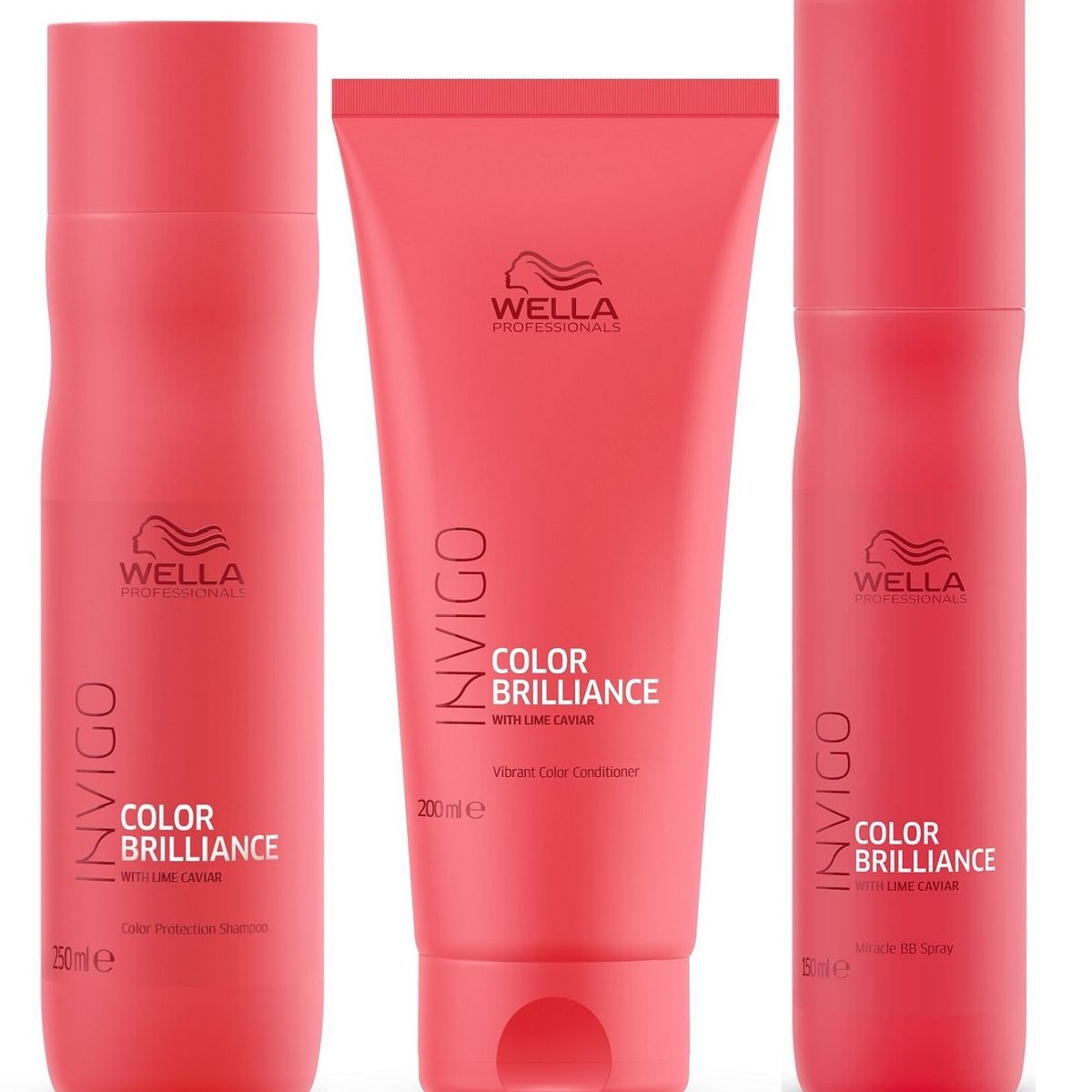 WELLA - Shampoo 250ml + Acondicionador + Spray Wella Invigo Brilliance