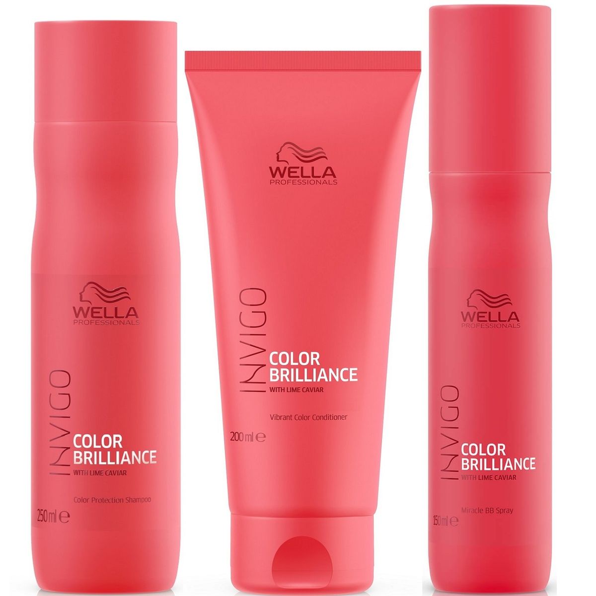 WELLA - Shampoo 250ml + Acondicionador + Spray Wella Invigo Brilliance