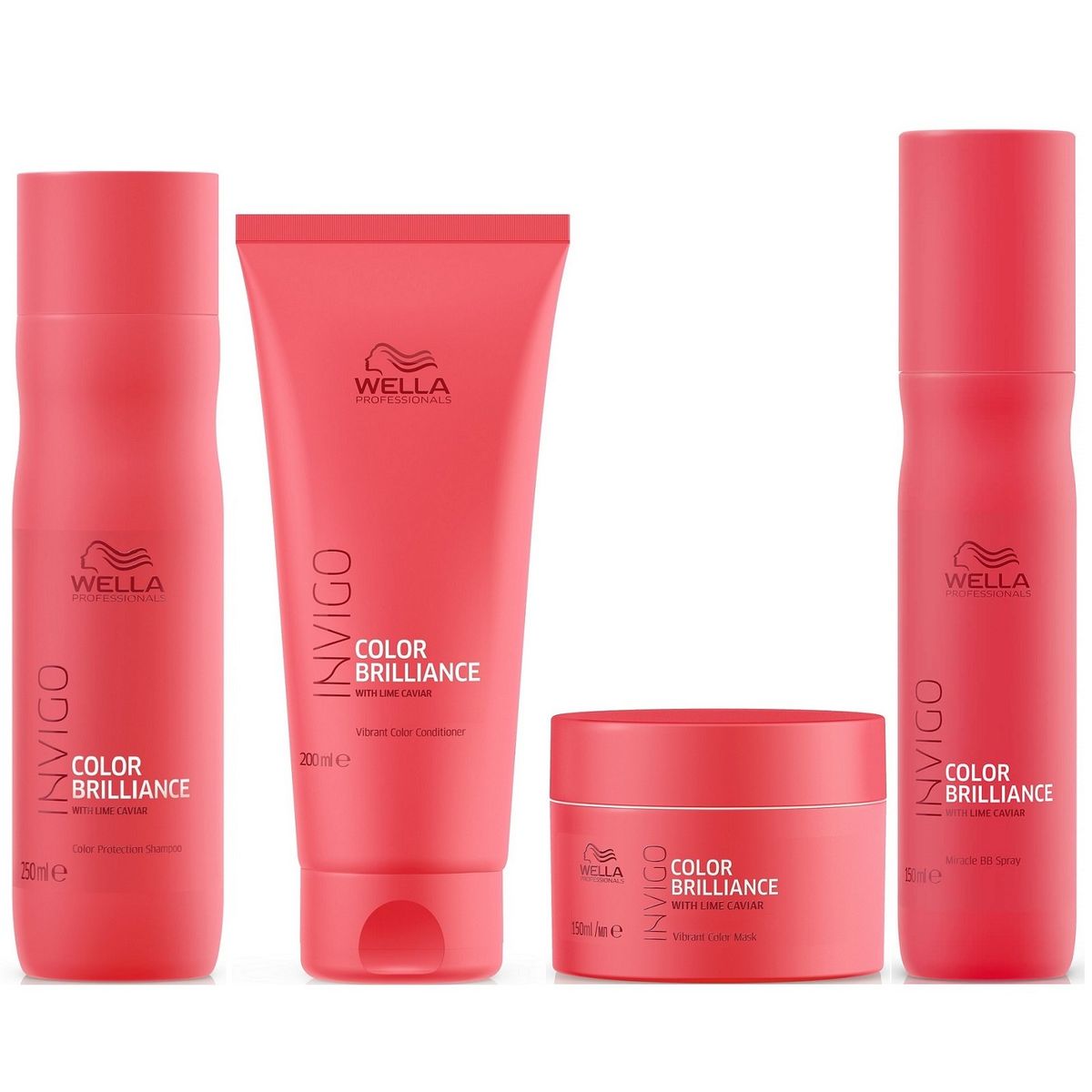WELLA - Shampoo + Conditioner + Mascarilla + Spray Wella Invigo Brilliance