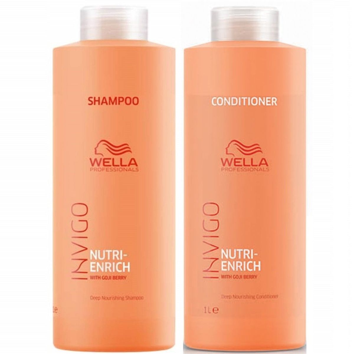 WELLA - Shampoo 1000ml + Acondicionador 1000ml Wella Invigo Nutri Enrich