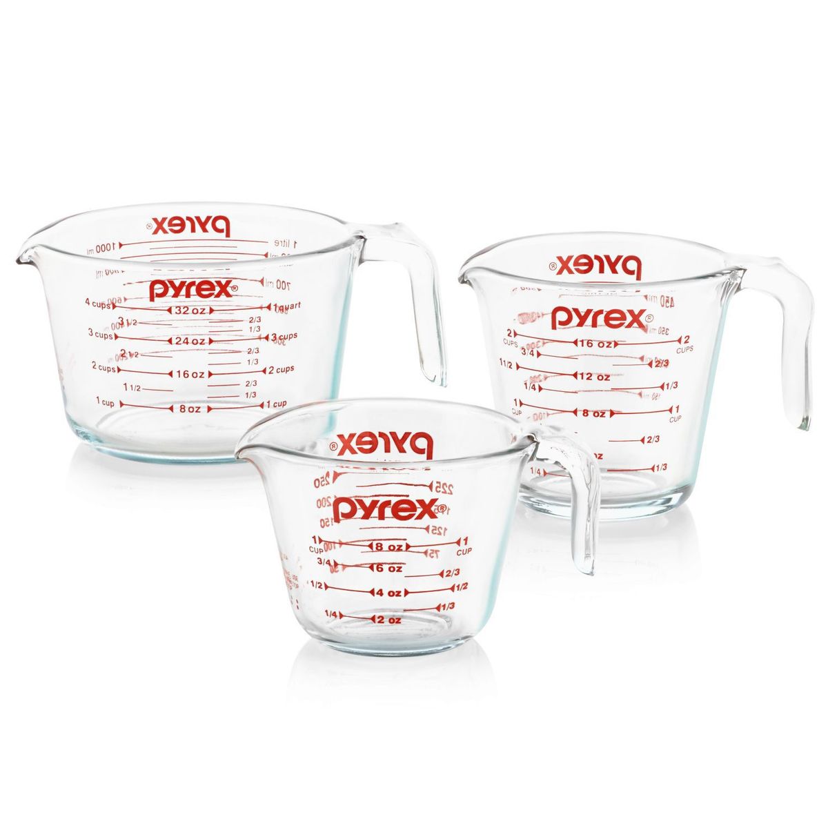 PYREX - PYREX - SET 3 TAZAS MEDIDORAS 1TZ 2TZ 4TZ