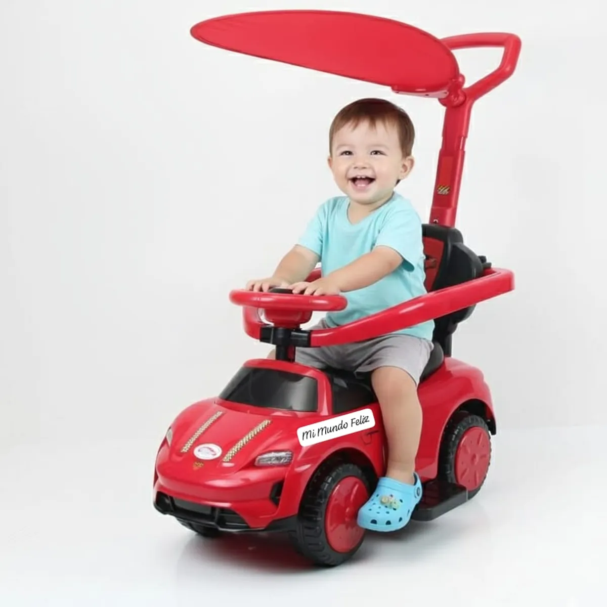 GENERICO - Carrito para Niños Musical con Guiador Rojo Racer