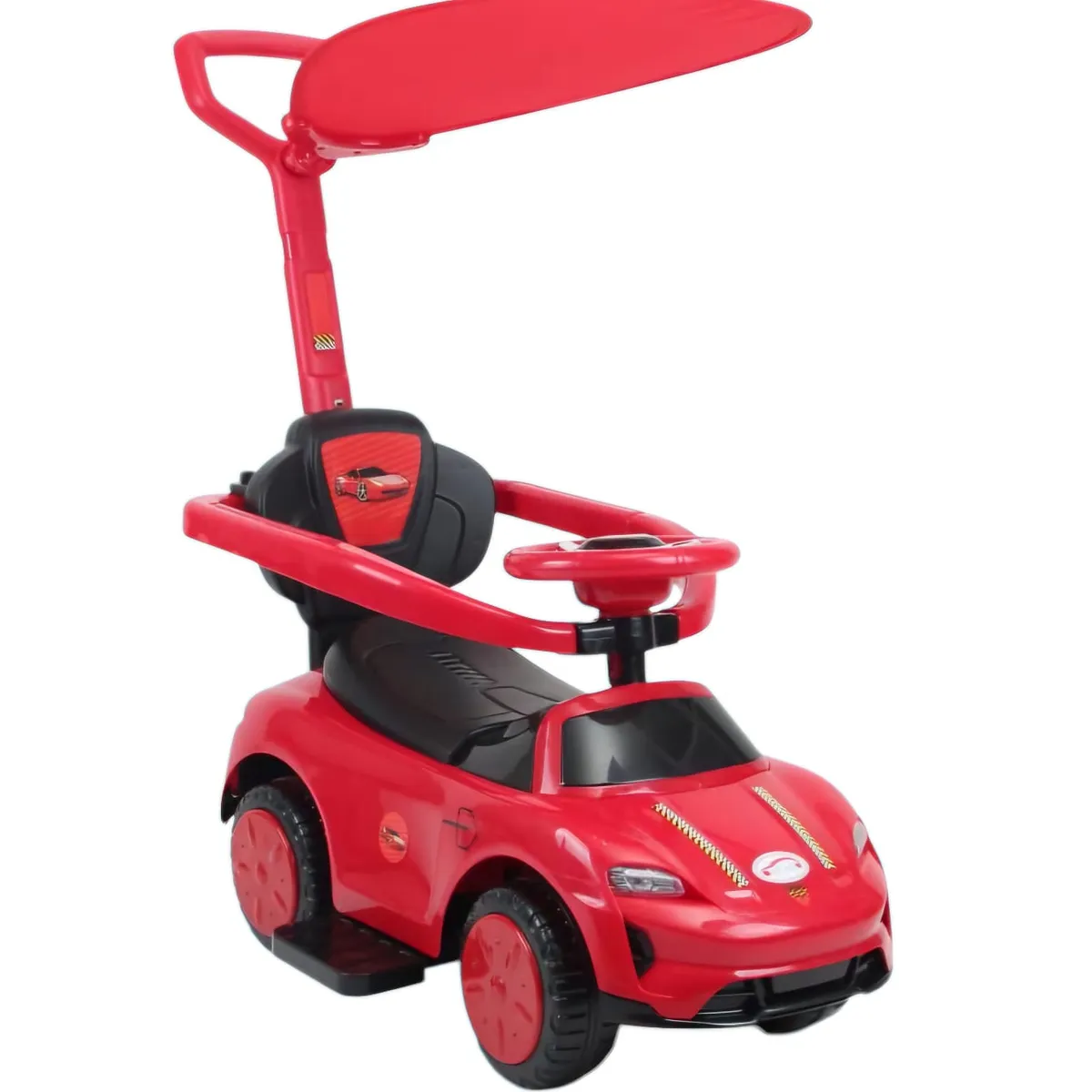 GENERICO - Carrito para Niños Musical con Guiador Rojo Racer