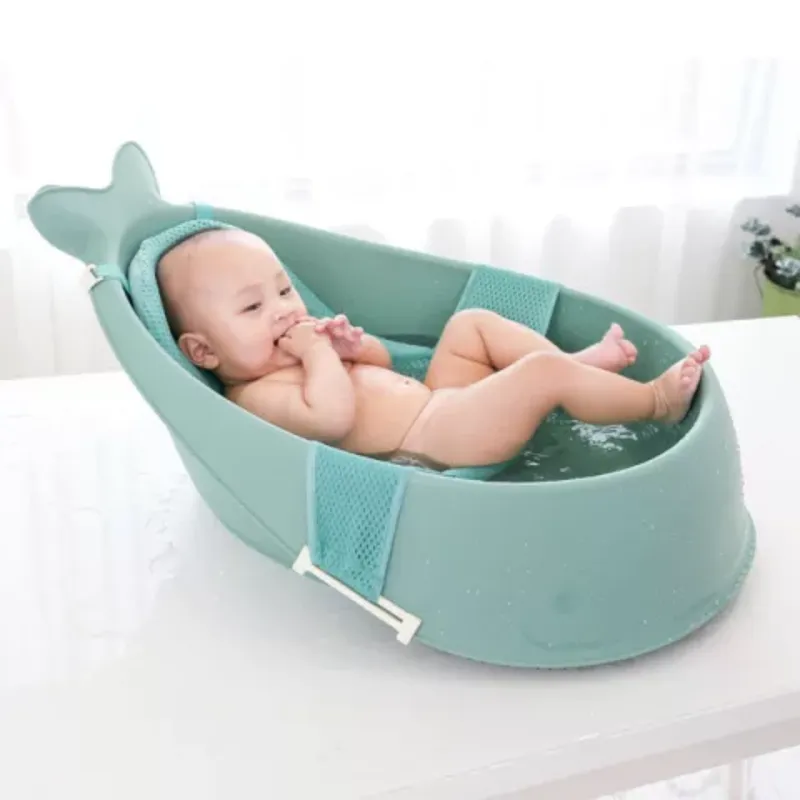 GENERICO - BAÑERA  BALLENA CELESTE CON HAMACA