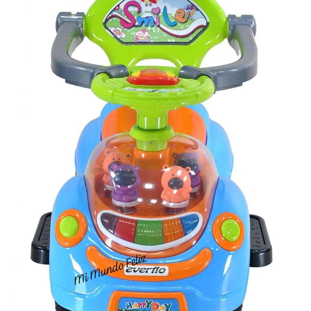 GENERICO - Carrito Correpasillos buggy para niños sombrilla luz