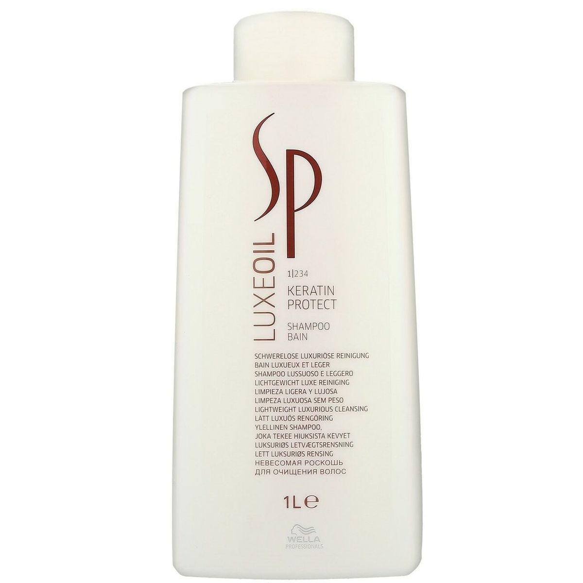 WELLA - Shampoo con Aceite de Argán Wella Luxe Oil Keratin 1000ml