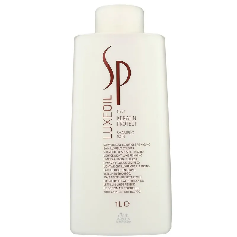 WELLA - Shampoo con Aceite de Argán Wella Luxe Oil Keratin 1000ml
