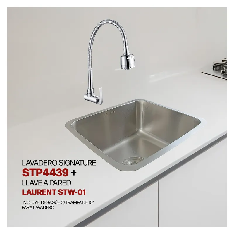 STONE - COMBO DE LAVADERO DACERO STP4439 + LAURENT A LA PARED STW-01 STONE