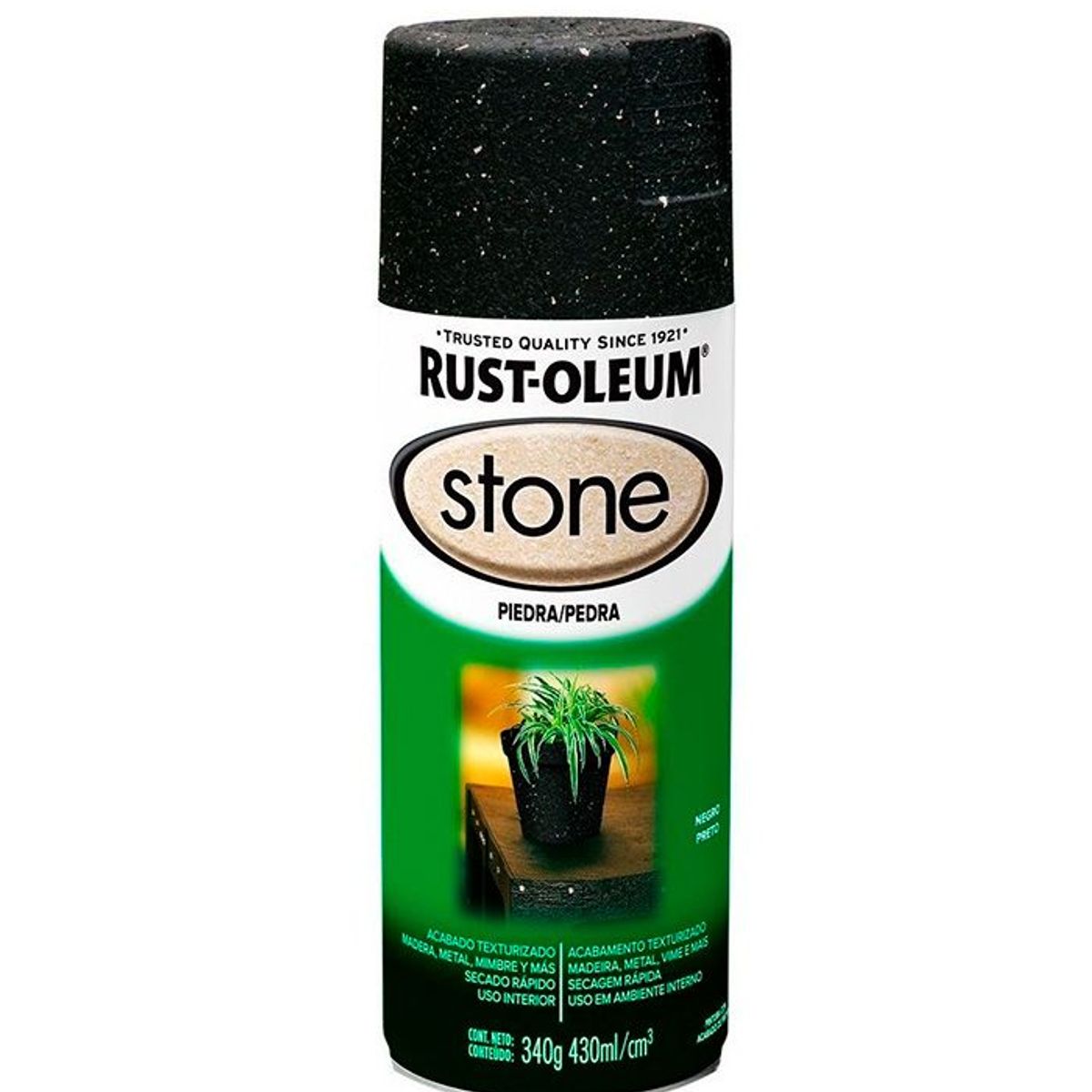 RUST OLEUM - AEROSOL RUST-OLEUM STONE ACABADO PIEDRA NEGRO 340 gr