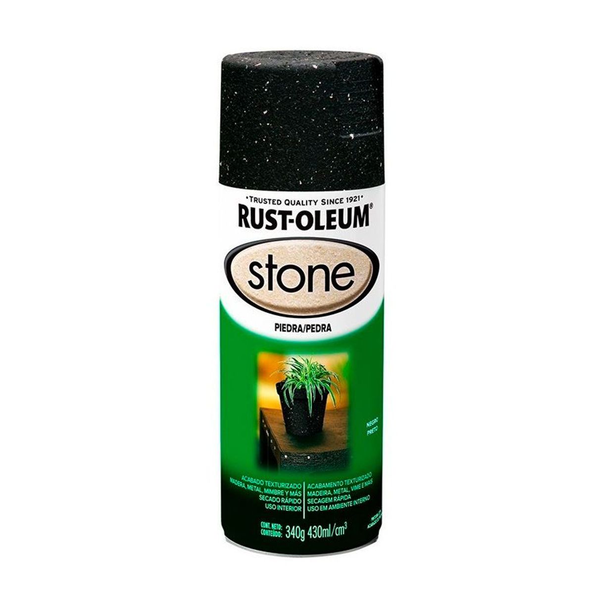 RUST OLEUM - AEROSOL RUST-OLEUM STONE ACABADO PIEDRA NEGRO 340 gr