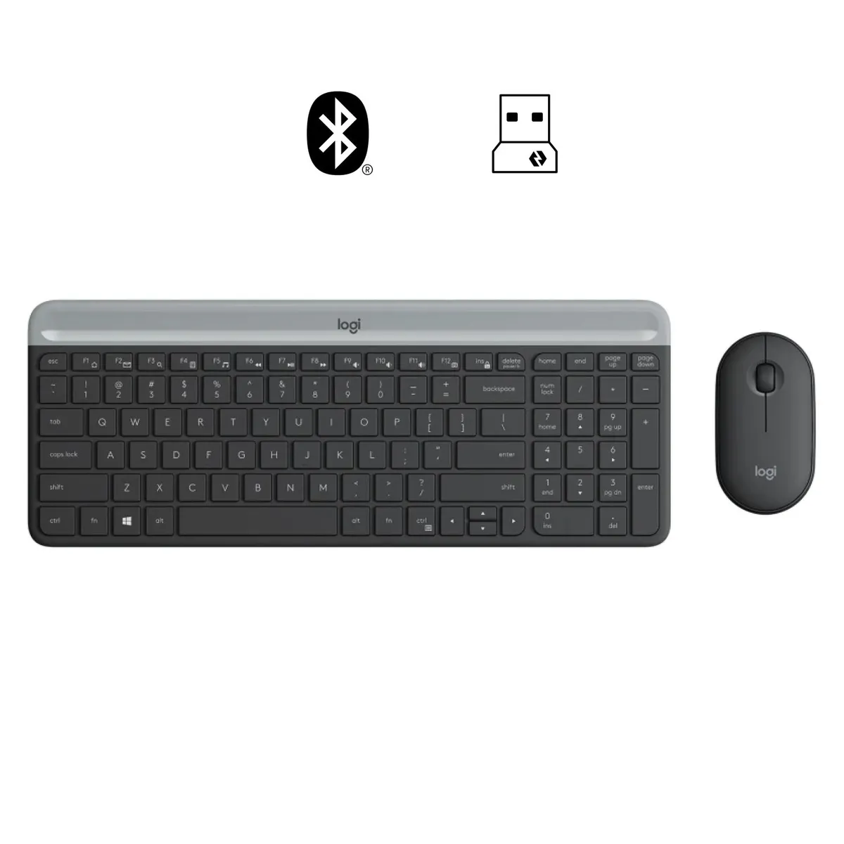 LOGITECH - KIT TECLADO Y MOUSE LOGITECH MK470 INALÁMBRICO SLIM NEGRO 920-009266