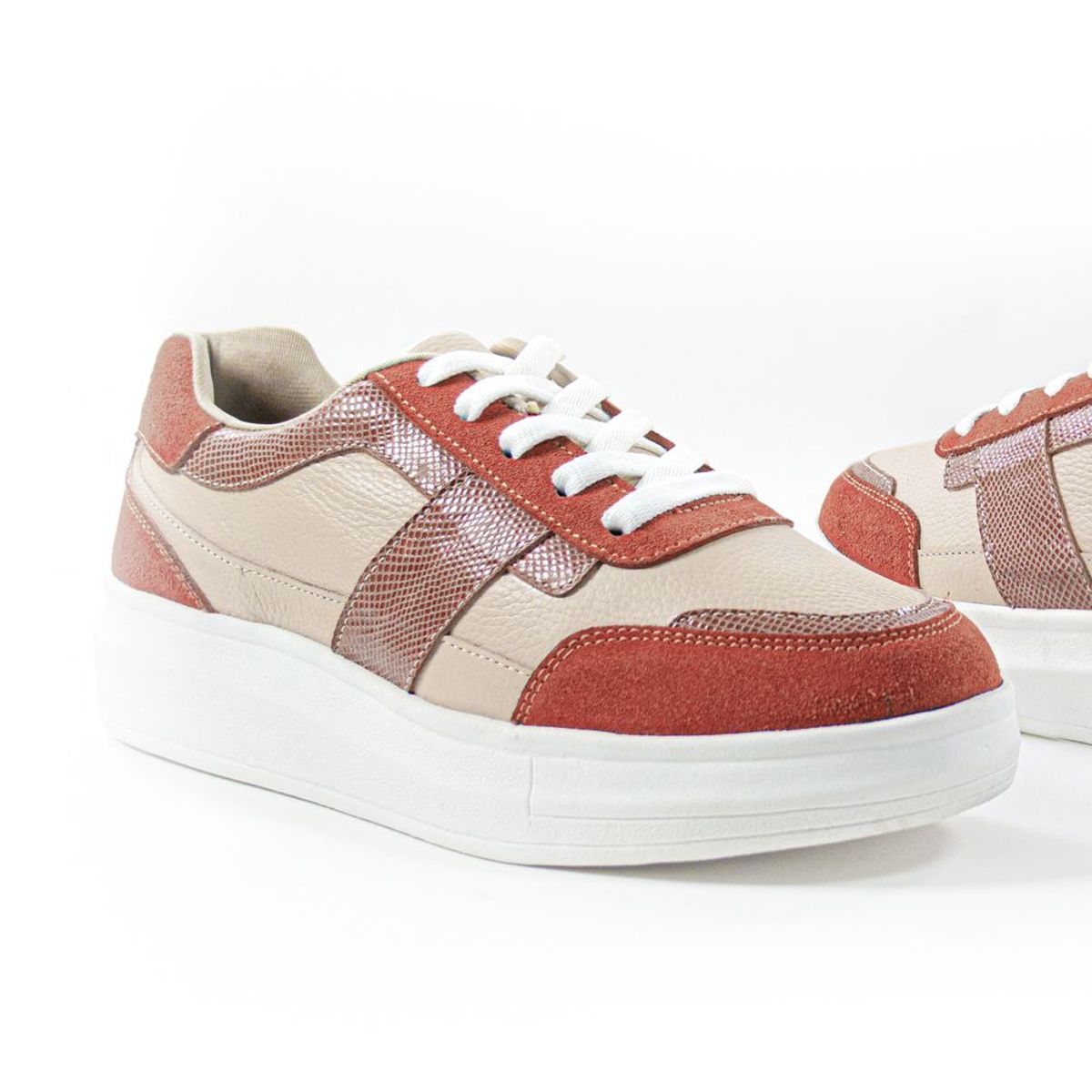 GLINT - Zapatillas urbanas de cuero mujer 48005