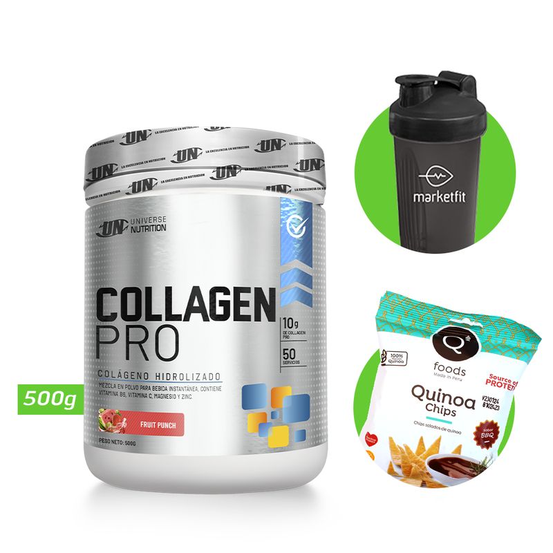 UNIVERSE NUTRITION - Collagen pro 500gr colágeno un fruit punch + regalos
