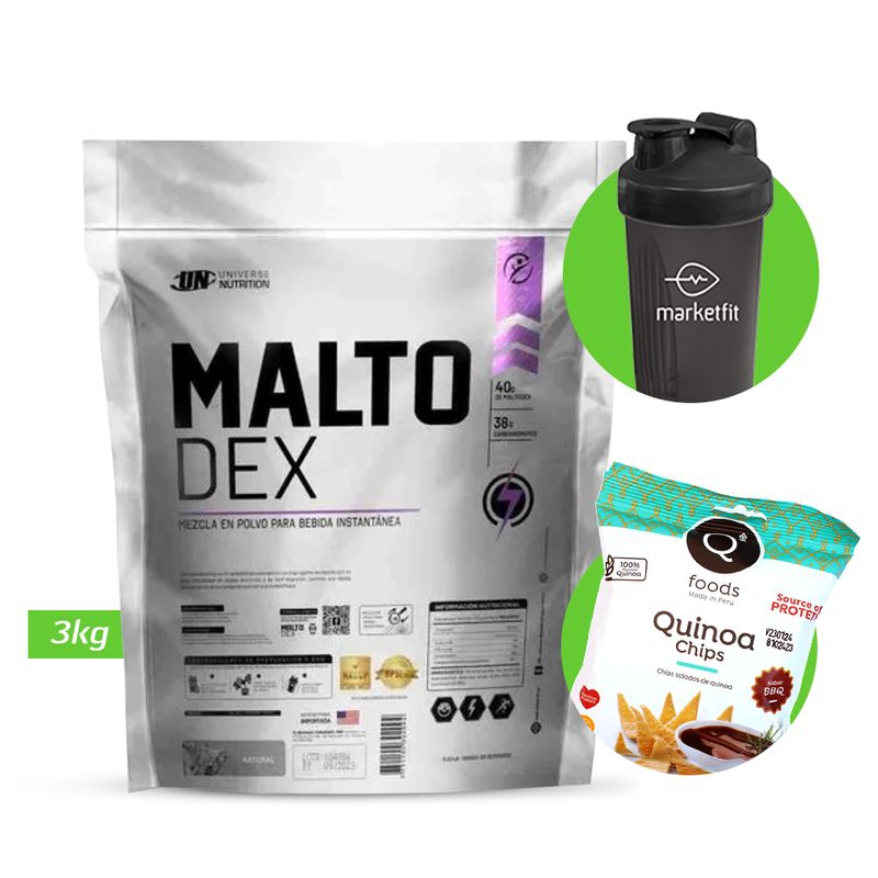 UNIVERSE NUTRITION - MALTO DEX 3 KG UN NATURAL + REGALOS