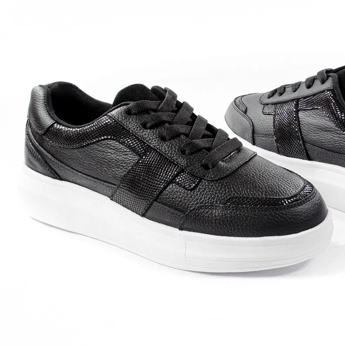 GLINT - Zapatillas urbanas de cuero mujer 48005