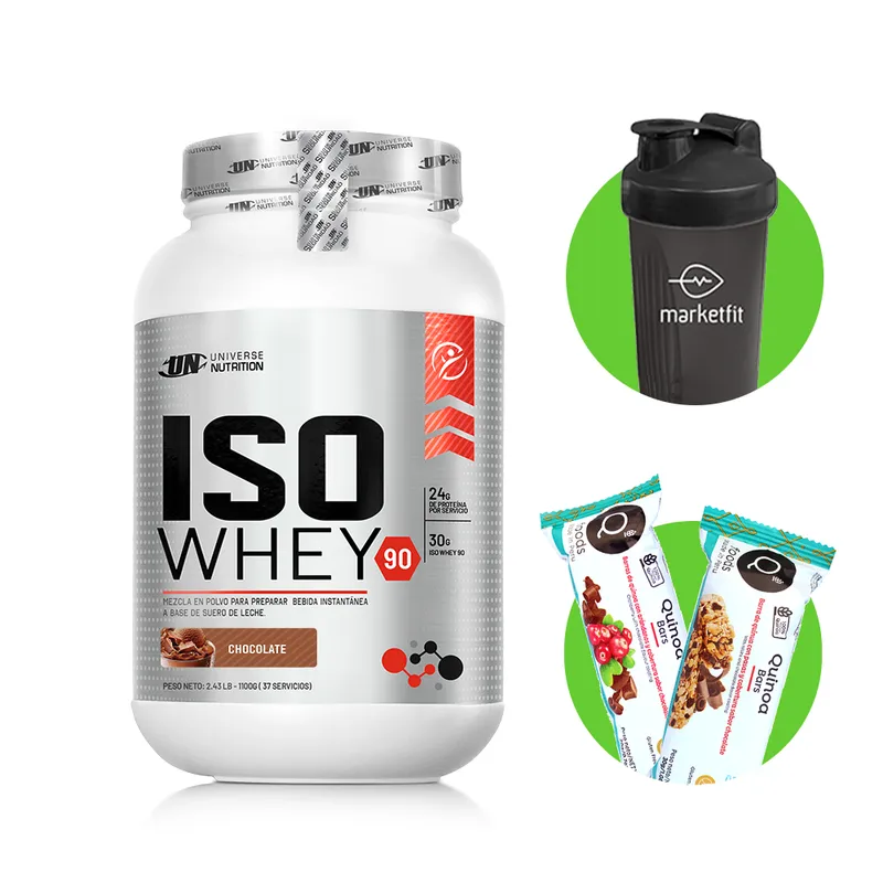 UNIVERSE NUTRITION - iso whey 1.1kg proteína un chocolate  regalos