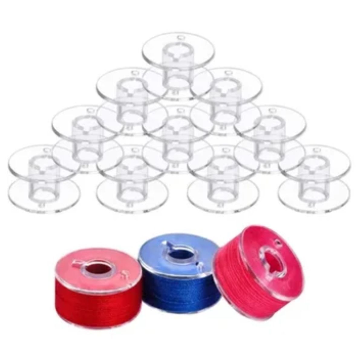 GENERICO - Estuche Con 25 Carretes Hilos maquinas De Coser Domestica