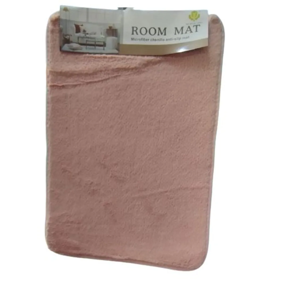 GENERICO - Alfombra piso para dormitorio baño sala rosado claro 50 x 80 cm