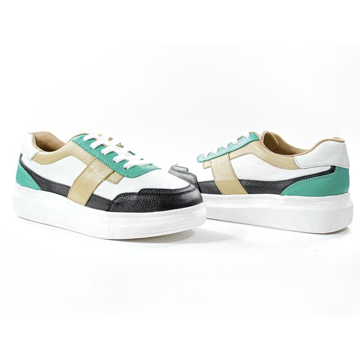 GLINT - Zapatillas urbanas de cuero mujer 48005