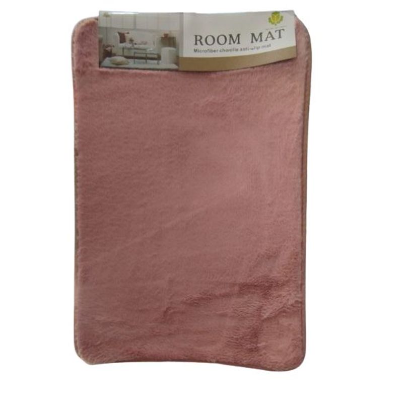 GENERICO - Alfombra piso para dormitorio baño sala rosado 50 x 80 cm