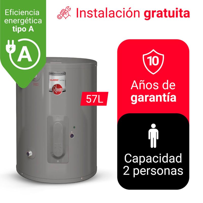 RHEEM - TERMA ELÉCTRICA 57L RHEEM