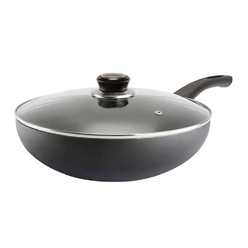 RECORD - Sartén Wok con Tapa 26 cm