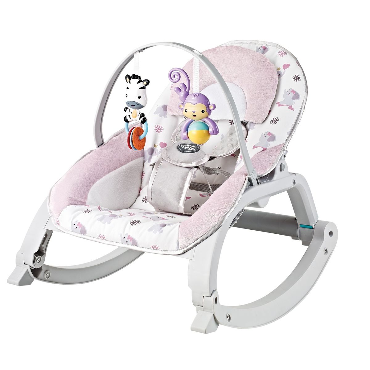 GENERICO - Mecedora para bebe Musical Vibradora con Bluetooth y Bandeja