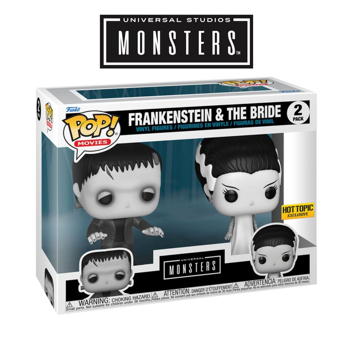 FUNKO - Funko 2 Pack Frankenstein y La Novia - Universal Monsters