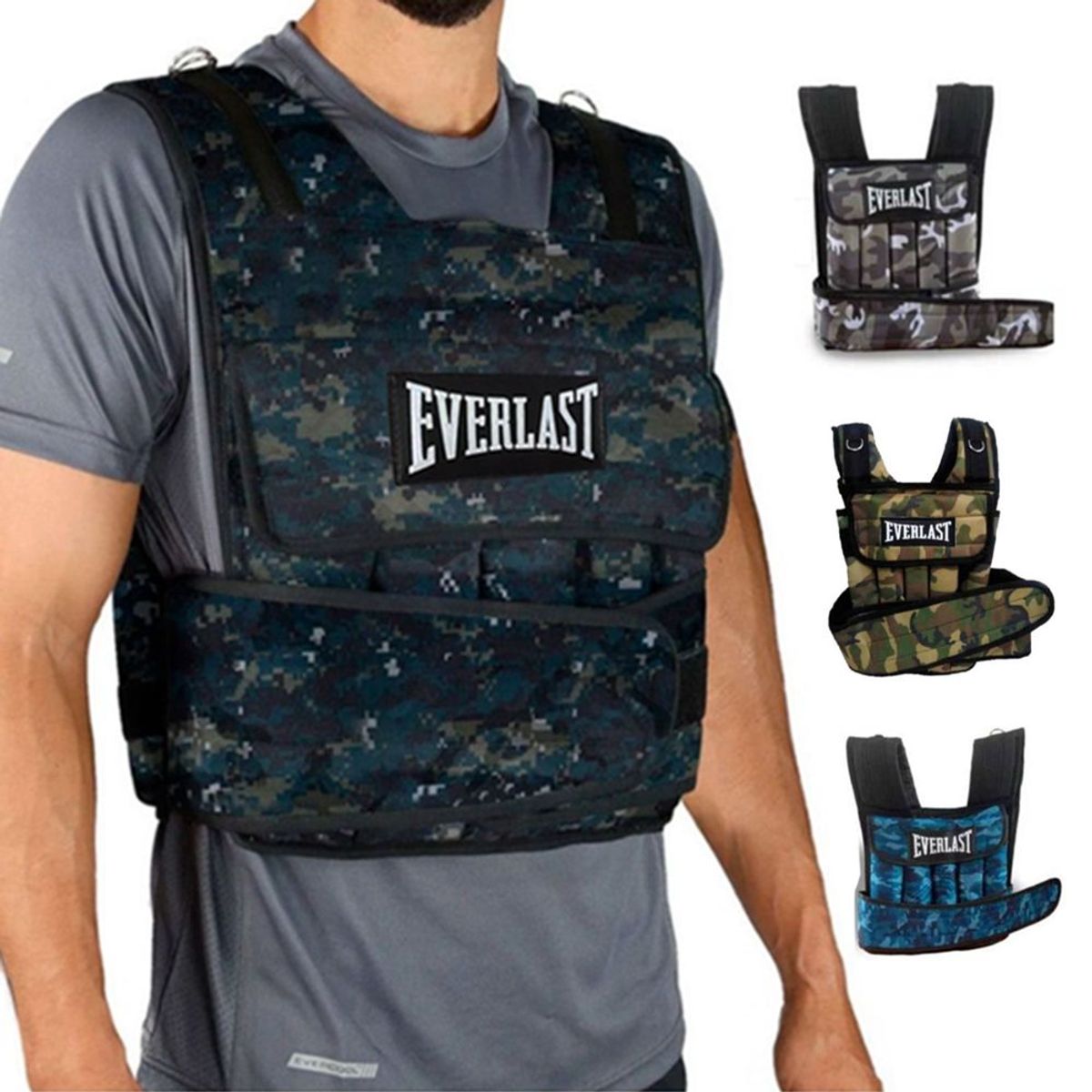 HOLGU - Chaleco De Peso 10kg Camuflado Crossfit