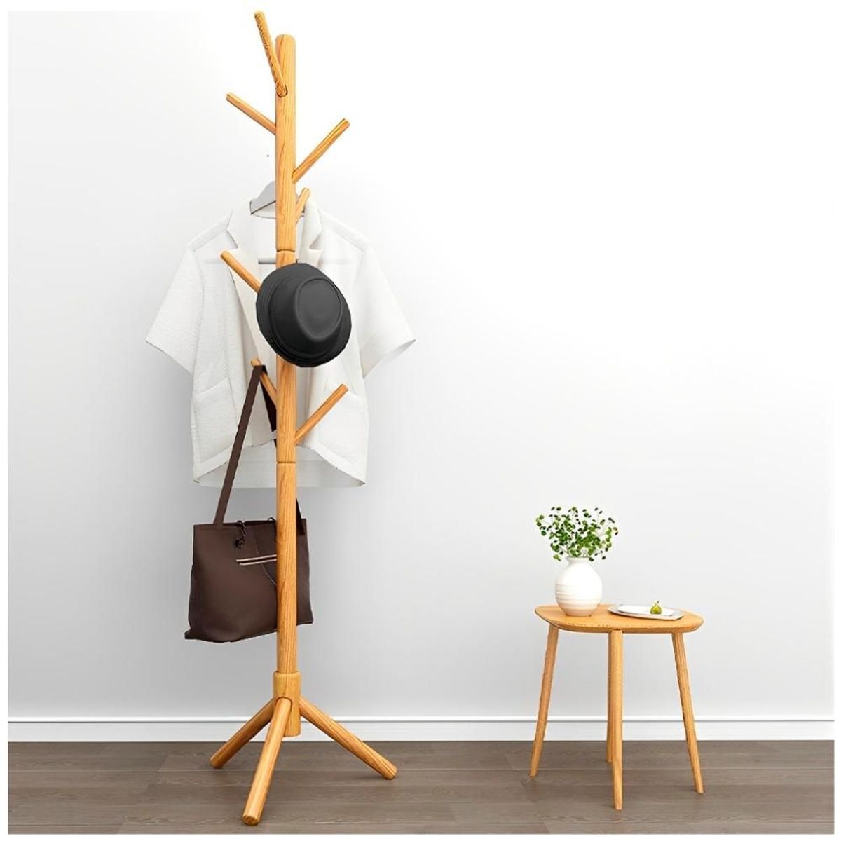 MINARI - Perchero de Pie Colgador de Carteras Ropa Organizador Multiusos P246