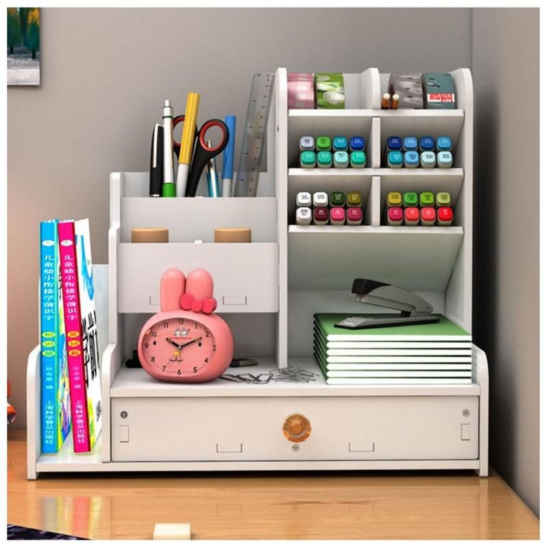 MINARI - Organizador de Escritorio Oficina Papelería con Librero 84L