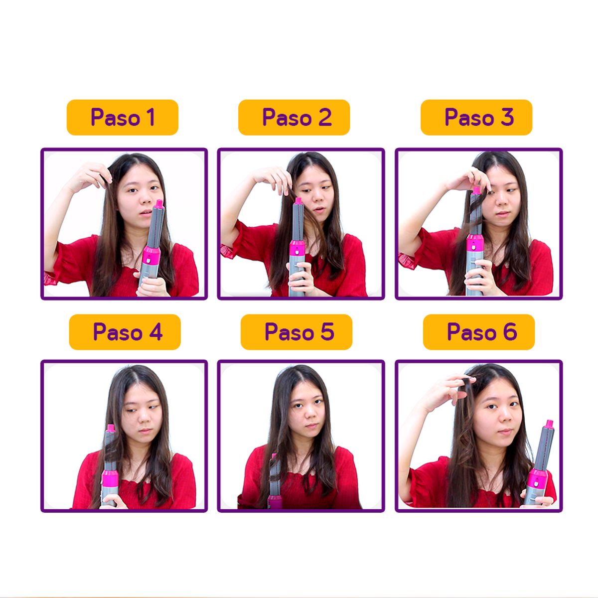 GENERICO - PEINE CEPILLO SECADORA 5 EN 1 SECA, CAPILLA, ONDULA, ALISA