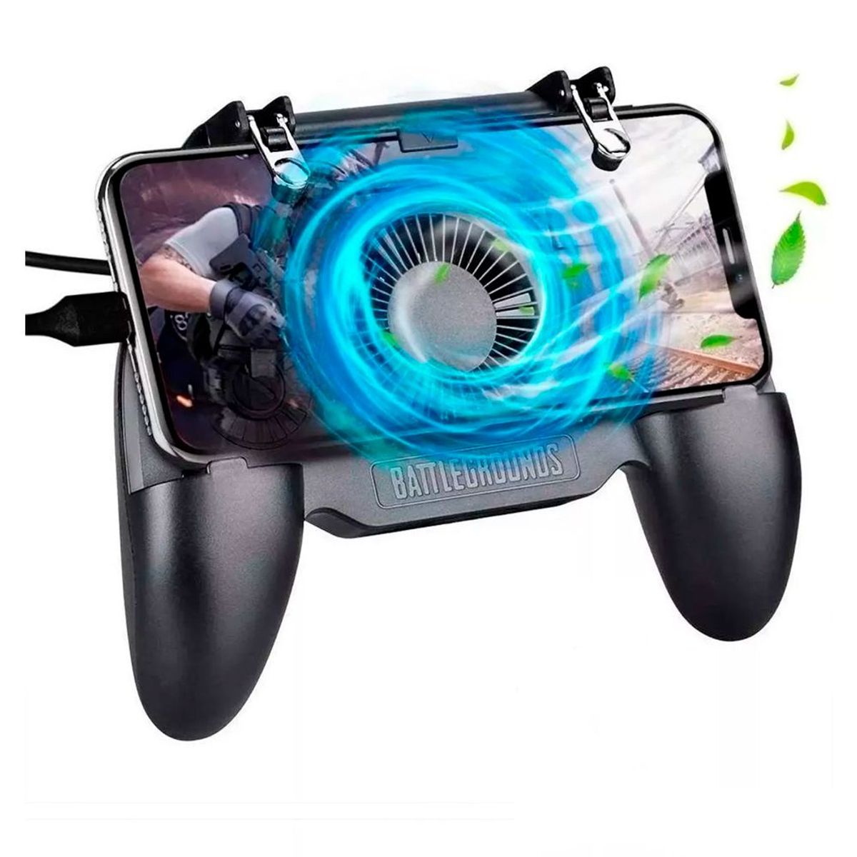 GENERICO - Mando Gatillos Celular Cooler RECARGABLE USB -PUBG FORNITE FREEFIRE
